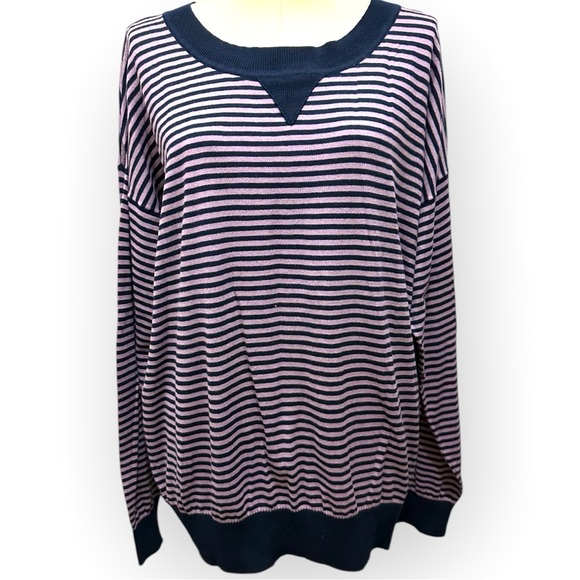 025 J.Crew Factory | NWT Women’s Striped Knit Sweater (Size XL) - Picture 3 of 8